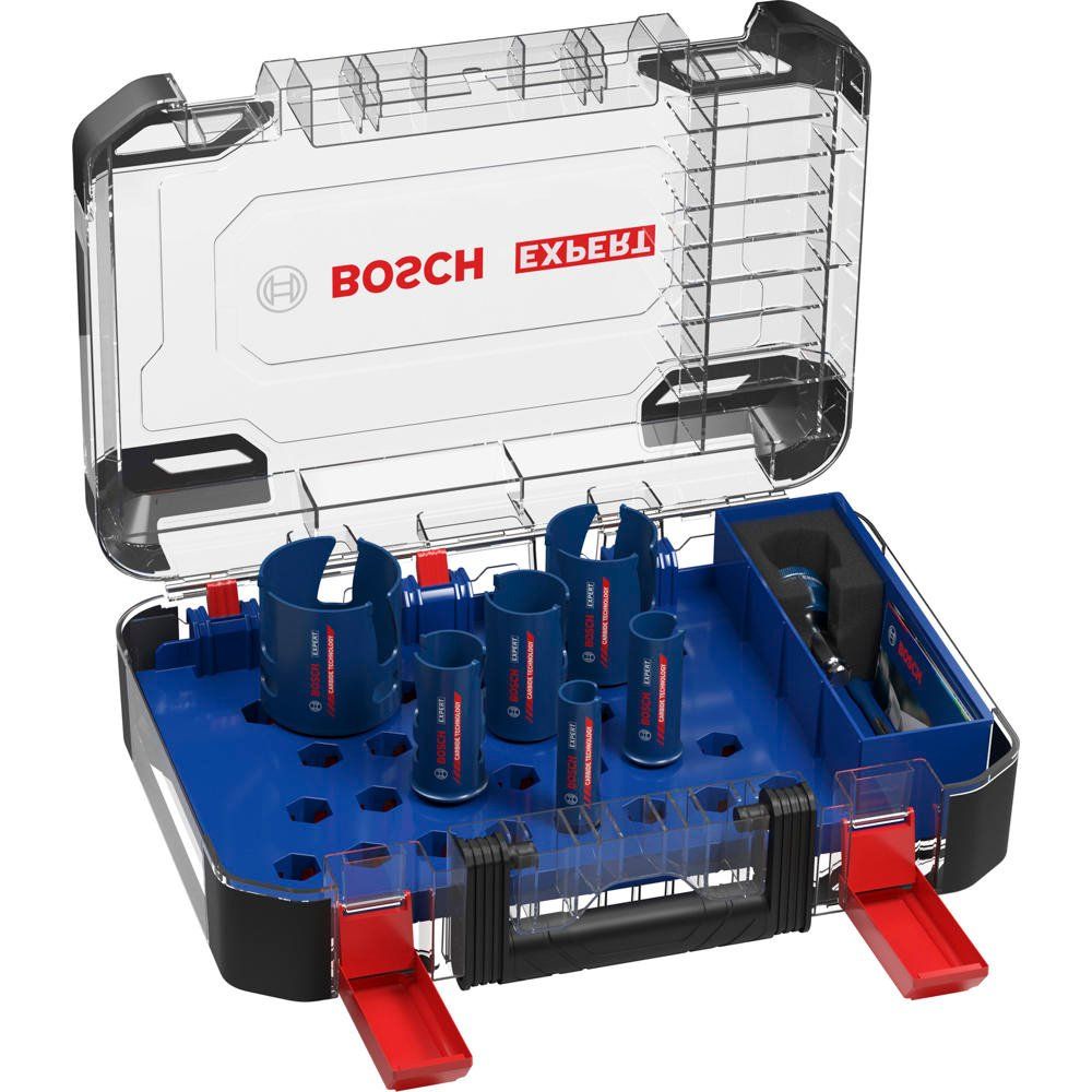 Bosch EXPERT 10 Piece Construction Material PC Plus Hole Saw Set - Image 1