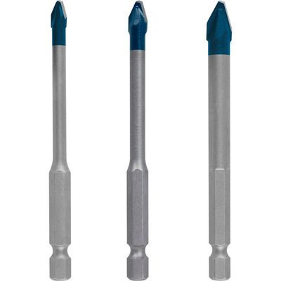 Bosch EXPERT 3 Piece HEX-9 Hard Ceramic Tile Drill Bit Set - Thumbnail 2