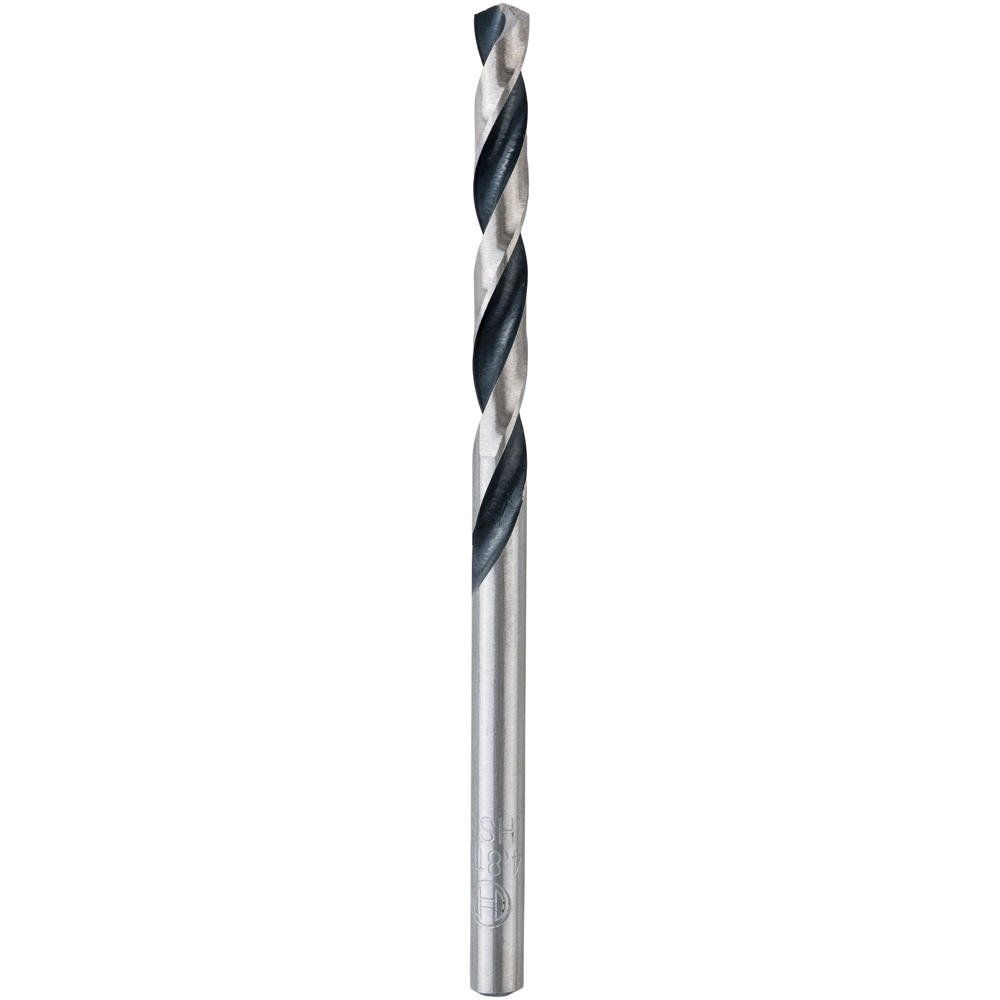 Bosch CYL Shank HSS Metal Twist Drill Bit 4.8mm Pack of 1 - Image 1