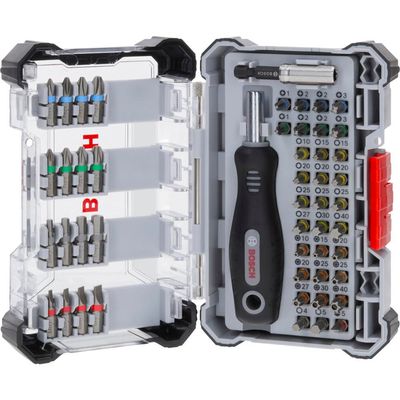 Bosch 50 Piece Extra Hard Pick and Click Screwdriver Bit Set - Thumbnail 2