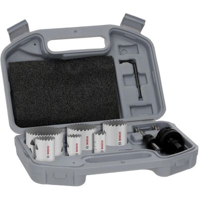 Bosch 6 Piece Multi Material Threaded Hole Saw Set