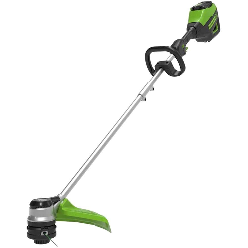 Greenworks GD60BC 60v Cordless Brushless Grass Trimmer with Loop Handle No Batteries No Battery Charger - Image 1