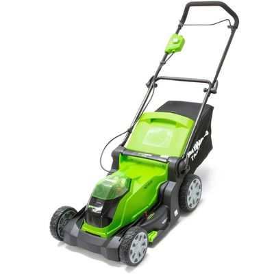 Greenworks G40LM41 40v Cordless Rotary Lawnmower 400mm No Batteries No Battery Charger