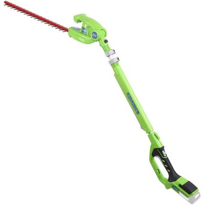 Greenworks G24PH51 24v Cordless Long Hedge Trimmer 510mm No Batteries No Battery Charger