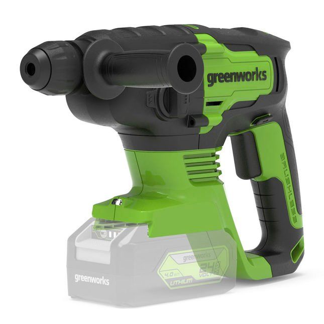 GREENWORKS GWGD24SDS2 Cordless Hammer Drill - Image 1