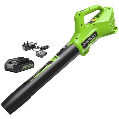 Greenworks 24V Cordless Axial Blower with 2.0Ah Battery & 2A Charger