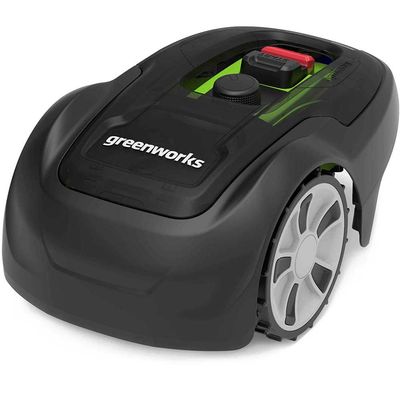 Greenworks OPTIMOW 7 24v Cordless Robotic Lawnmower 1 x 2ah Integrated Li-ion Battery Charger