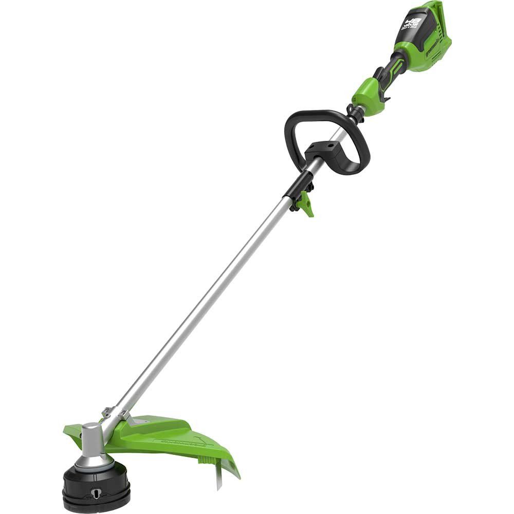 Greenworks GD24X2TX 48v Cordless Brushless Grass Trimmer 400mm (Attachment Compatible) No Batteries No Battery Charger - Image 1