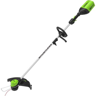 Greenworks GD60LT 60v Cordless Brushless Grass Trimmer 350mm No Batteries No Battery Charger