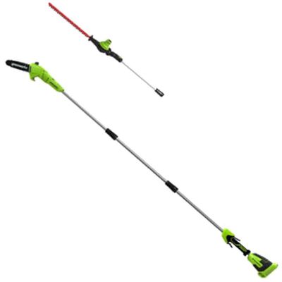 Greenworks GD40PSH 40v Cordless Brushless Pole Tree Pruner and Hedge Trimmer