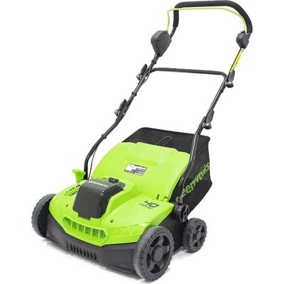 Greenworks GD40SC38 40v Cordless Brushless Dethatcher 380mm No Batteries No Battery Charger
