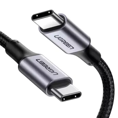 Ugreen 70427 USB cable USB 2.0 1 m USB C Black. Silver - Thumbnail 3