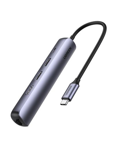 Ugreen 10919 laptop dock/port replicator Wired USB 3.2 Gen 1 (3.1 Gen 1) Type-C Grey - Thumbnail 2
