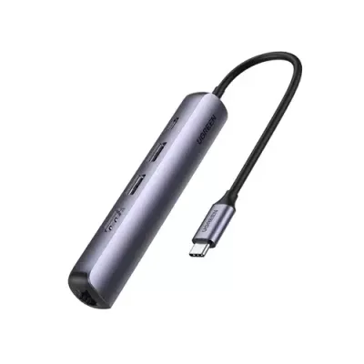 Ugreen 10919 laptop dock/port replicator Wired USB 3.2 Gen 1 (3.1 Gen 1) Type-C Grey