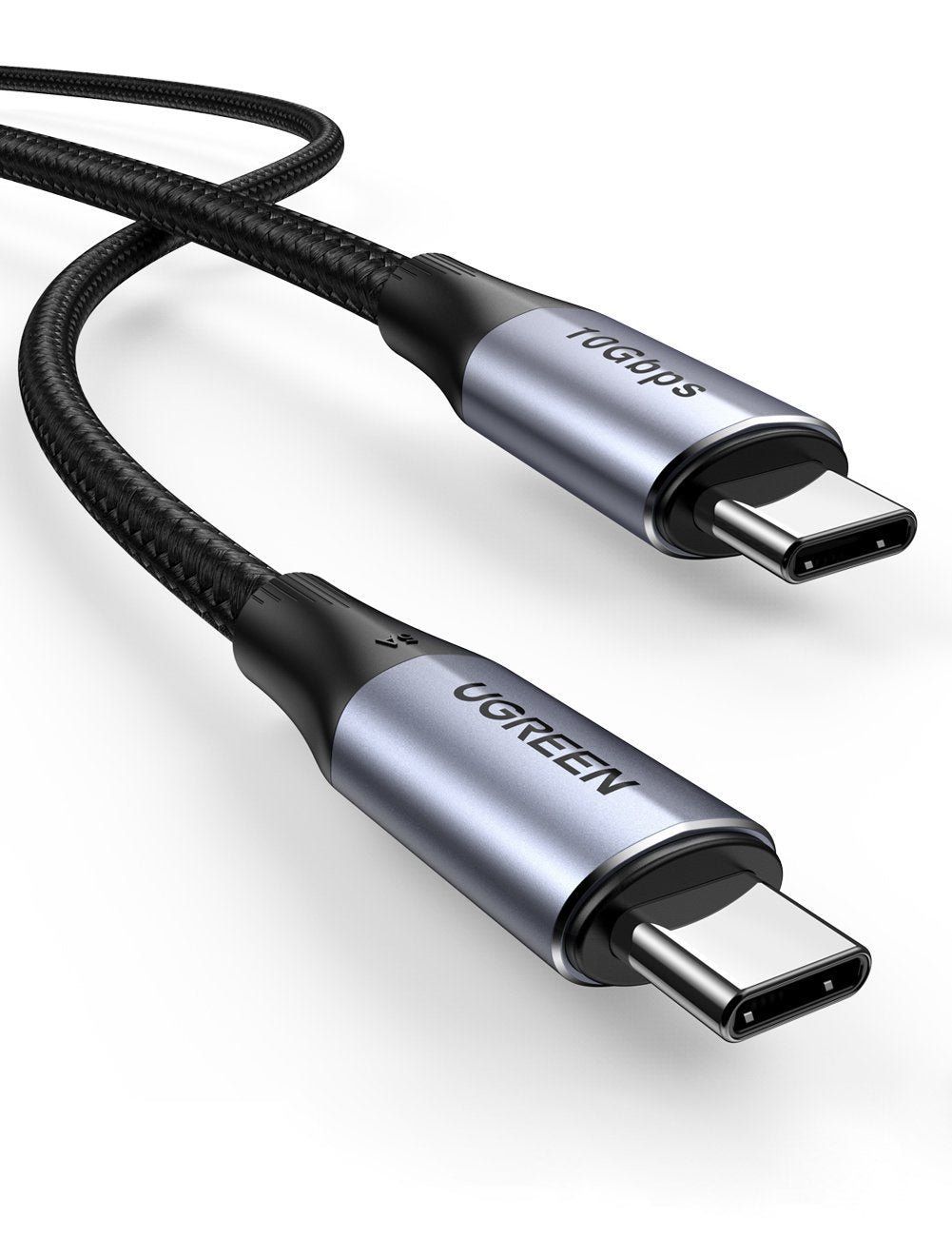 Ugreen 80150 USB cable USB 3.2 Gen 2 (3.1 Gen 2) USB C Black - Image 1