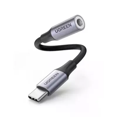 Ugreen 80154 mobile phone cable Black, Grey USB C 3.5mm - Thumbnail 2