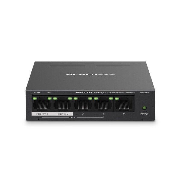 Mercusys 5-Port Gigabit Desktop Switch with 4-Port PoE+ - Image 1