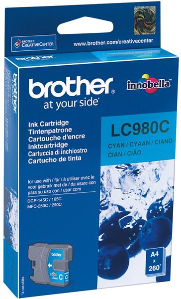 Brother LC980C ink cartridge 1 pc(s) Original Cyan