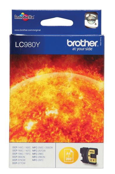 Brother LC980Y ink cartridge 1 pc(s) Original Yellow
