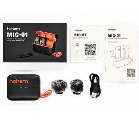 HOHEM 255943 MIC-01 Wireless Microphone - Orange & Black