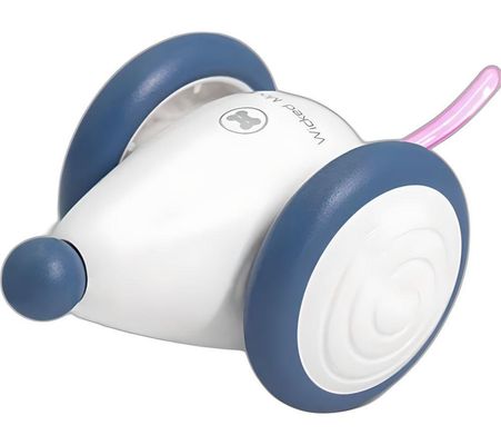 CHEERBLE Wicked Mouse Toy for Cats - White, Blue,White