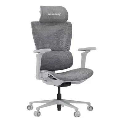 Anda Seat X-Air Pro Mesh Gaming Chair, Grey - Thumbnail 2