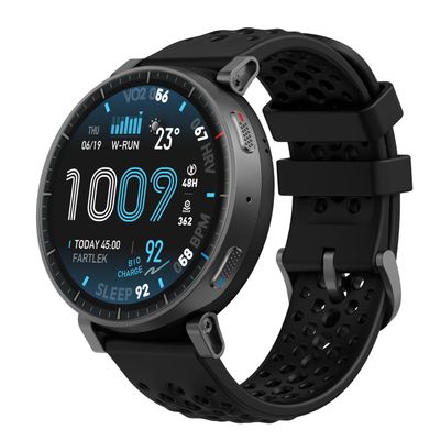AMAZFIT Active Max Smart Watch - Black, Silicone Strap, Black