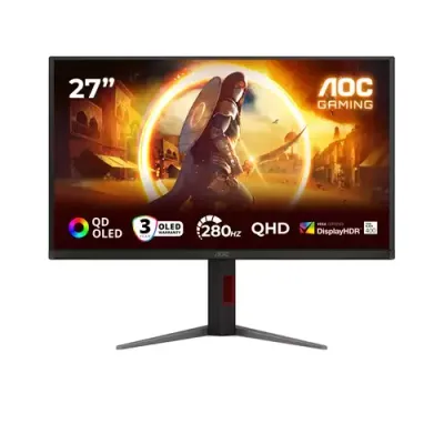 AOC G4 Q27G4ZD computer monitor 67.3 cm (26.5") 2560 x 1440 pixels Quad HD QD-OLED Black Red