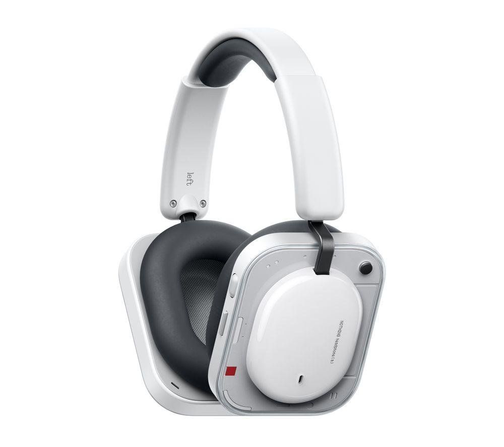 NOTHING Headphone (a) Wireless Bluetooth Noise-Cancelling Sports Headphones - White, White - Image 1