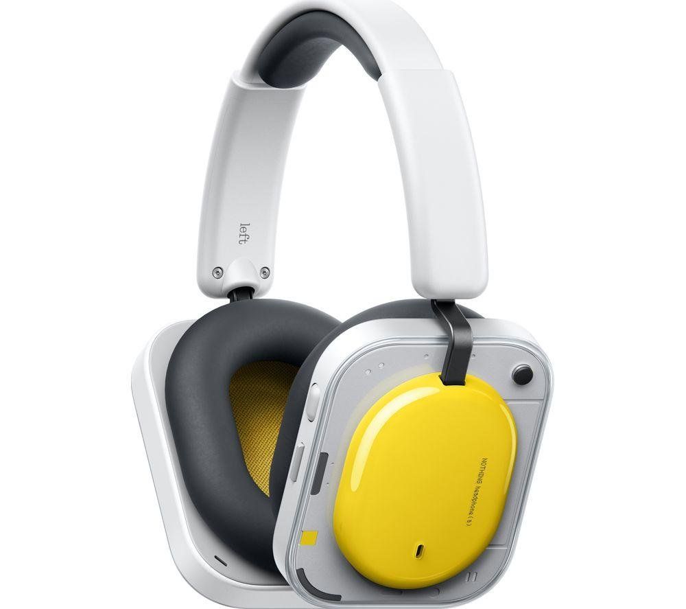 NOTHING Headphone (a) Wireless Bluetooth Noise-Cancelling Sports Headphones - Yellow, Yellow - Image 1