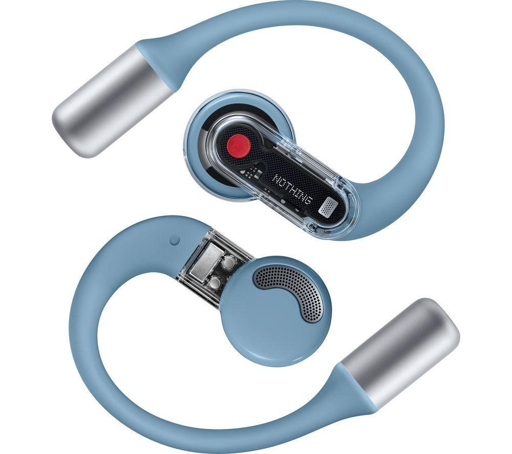 NOTHING Ear (open) Wireless Bluetooth Noise-Cancelling Earbuds - Blue, Blue - Image 1
