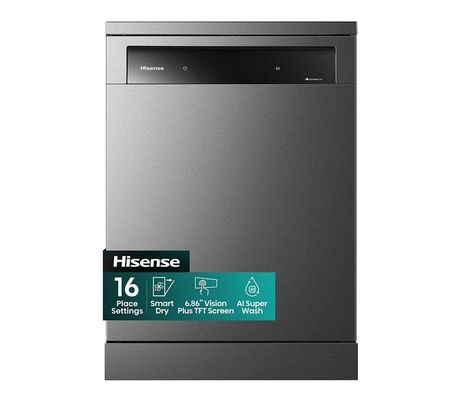 Hisense Hi9 Freestanding Dishwasher - Smart Wi-Fi A-Rated - Graphite