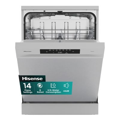 HISENSE Hi4 HS642B90X Full-size Dishwasher - Silver, Silver/Grey