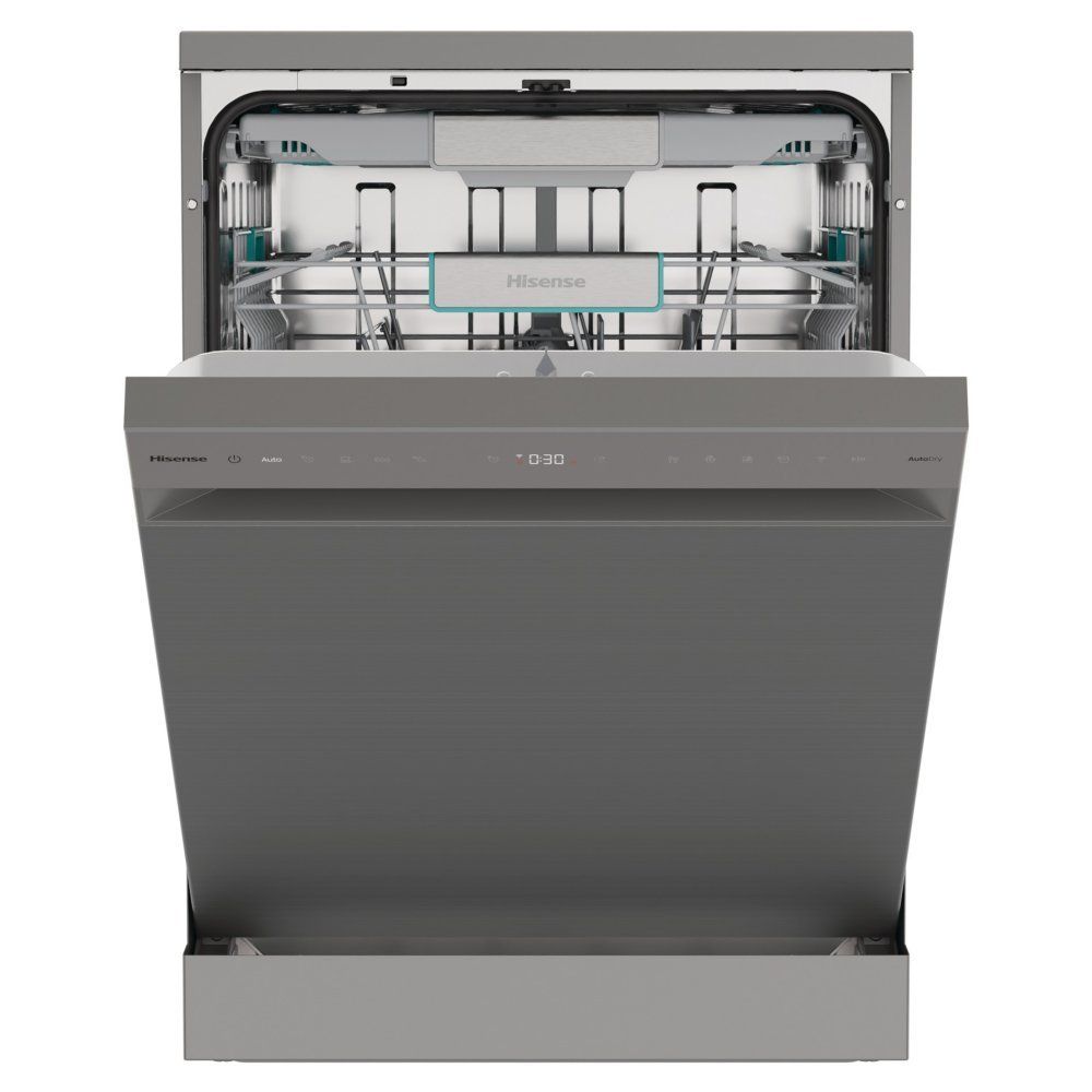 HISENSE Auto Dose HS693A90XADUK Full-size WiFi-enabled Dishwasher - Stainless Steel, Stainless Steel - Image 1