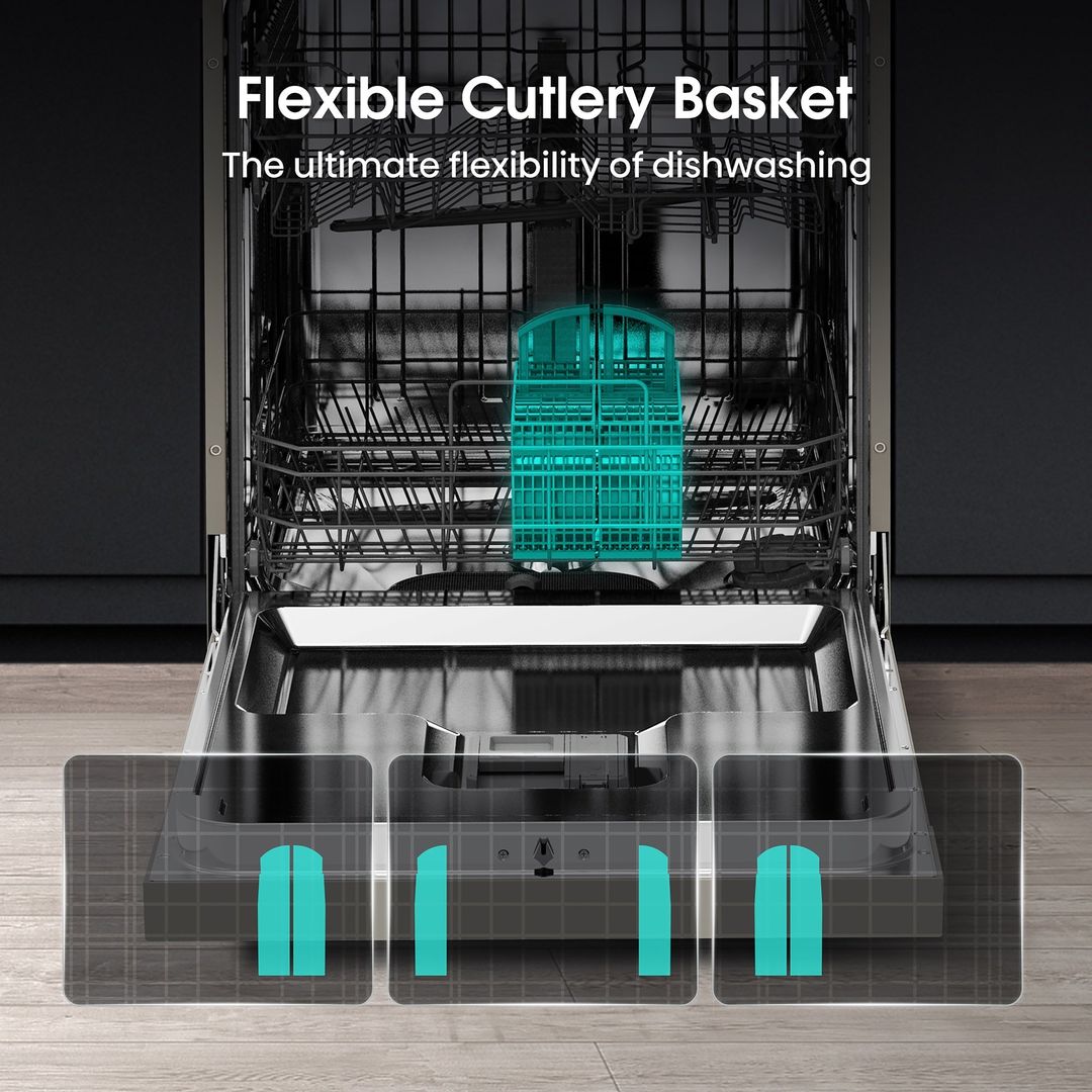 HISENSE HS622E90XUK Full-size Dishwasher - Stainless Steel, Stainless Steel - Image 1