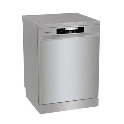 Hisense Freestanding Dishwasher Silver 14 Place Auto Dry HS642D90XUK