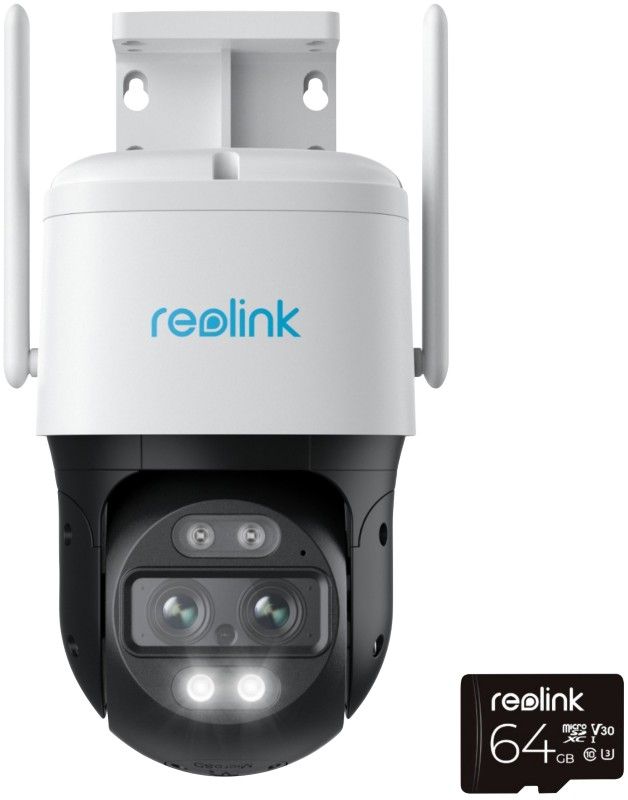 REOLINK TrackMix Pan-Tilt-Zoom 4K Ultra HD WiFi Security Camera with 64 GB card - White, White - Image 1