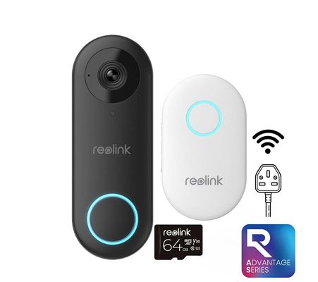 Reolink VDW5MM64-UK doorbell kit Black. White