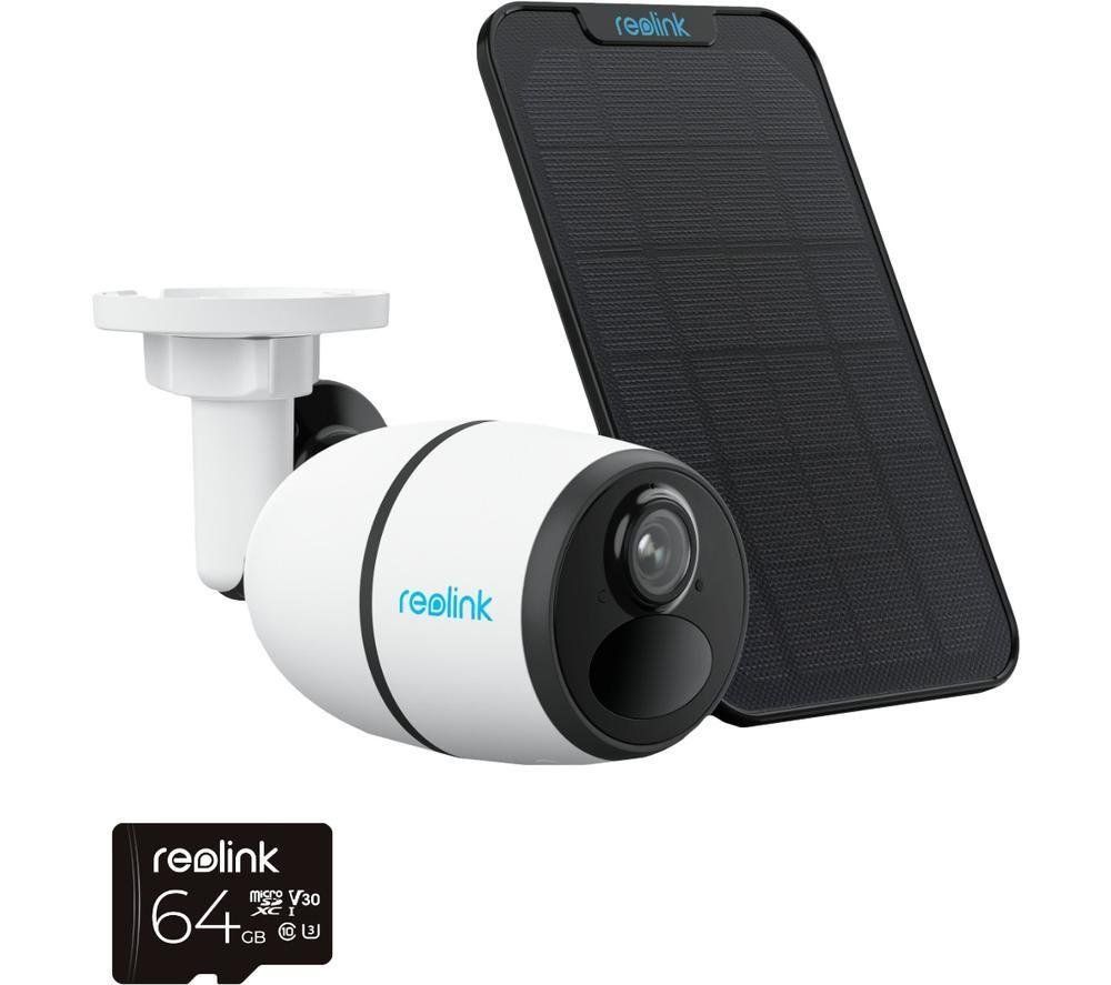 REOLINK Go Plus Solar/Battery 2K 4G Outdoor Security Camera Kit with 64 GB card - White, White - Image 1
