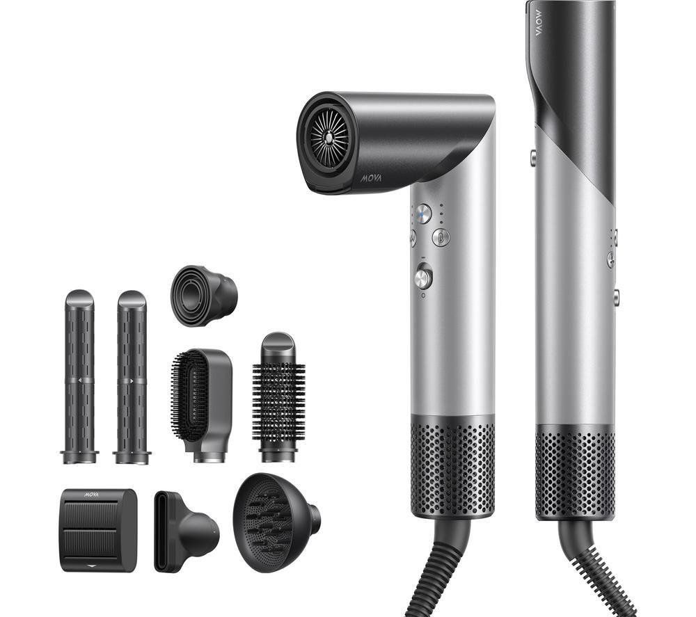 Mova Master 10 Hair Styler with Attachments - Silver - Image 1