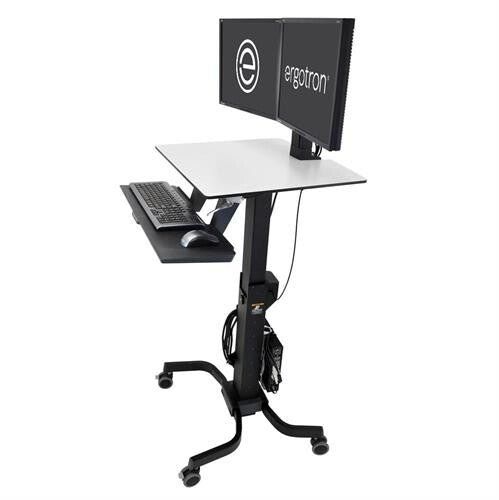 Ergotron WorkFit-C. Dual Sit-Stand Black. Grey Flat panel Multimedia c - Image 1