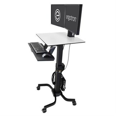 Ergotron WorkFit-C. Dual Sit-Stand Black. Grey Flat panel Multimedia c