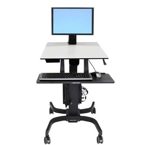 Ergotron WorkFit-C. Single LD Sit-Stand Workstation Black. Grey Multim - Image 1