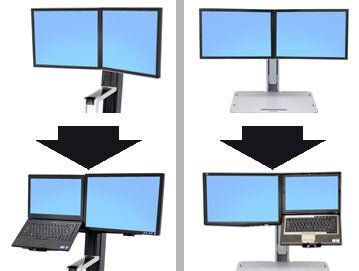 Ergotron WorkFit Convert-to-LCD & Laptop Kit from Dual Displays 50