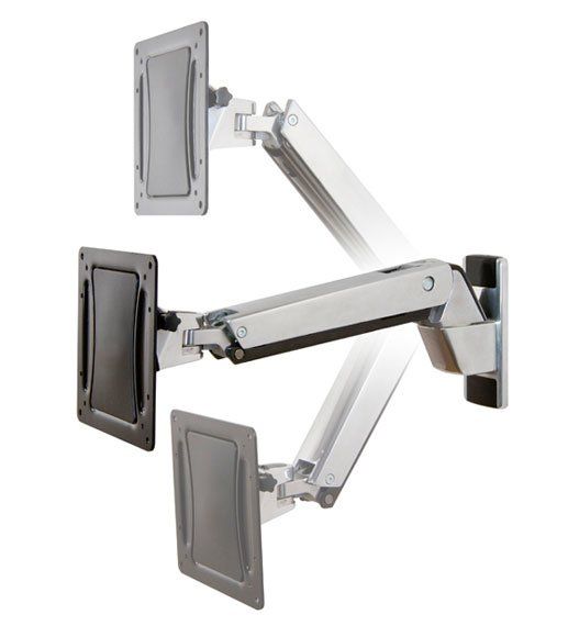 Ergotron Interactive Arm, HD 139.7 cm (55") Wall Aluminium - Image 1