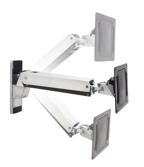Ergotron Interactive Arm, VHD 152.4 cm (60") Wall Aluminium, Black - Image 1