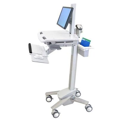 Ergotron StyleView EMR Cart with LCD Pivot White Flat panel Multimedia