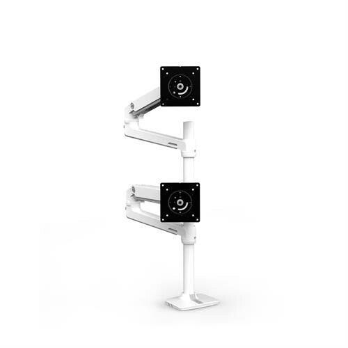 Ergotron LX Series LX Dual Stacking Arm 101.6 cm (40") Desk White - Image 1