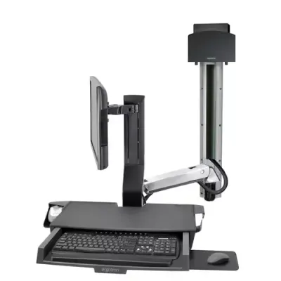Ergotron SV Combo Aluminium PC Multimedia stand - Thumbnail 3