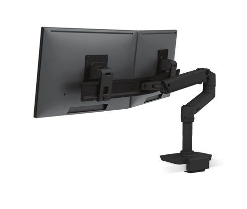 Ergotron LX Series Dual Direct Arm, Low-Profile Top Mount C-Clamp - Image 1